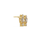 IGI Certified- 2 Ct Lab Grown Diamond (VS/E-F) Floral Pear and Round Drop Earrings