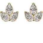 IGI Certified- 3.00 Ct Lab Grown Diamond (VS/E-F) Lotus Earrings