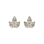 IGI Certified- 3.00 Ct Lab Grown Diamond (VS/E-F) Lotus Earrings