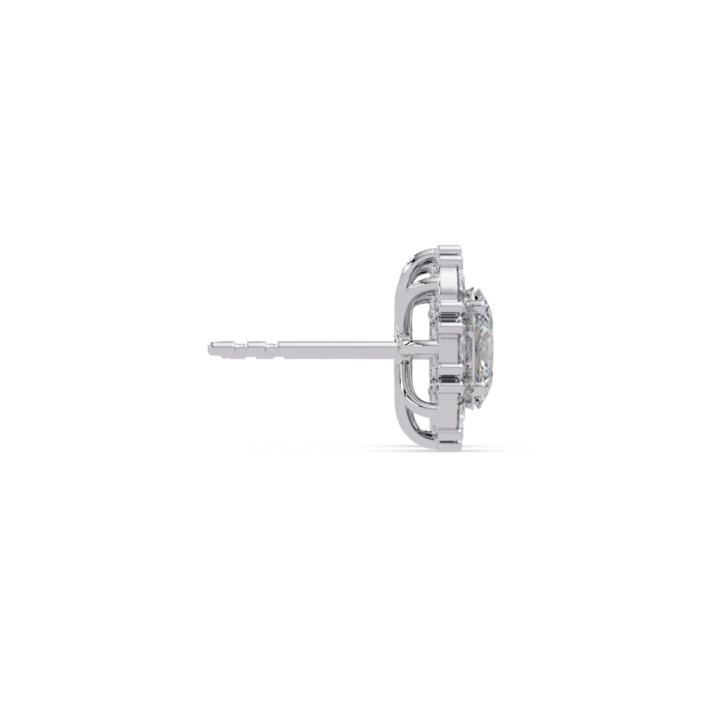 IGI Certified- 1.75 Ct Lab Grown Diamond (VS/E-F) Oval Halo Earrings