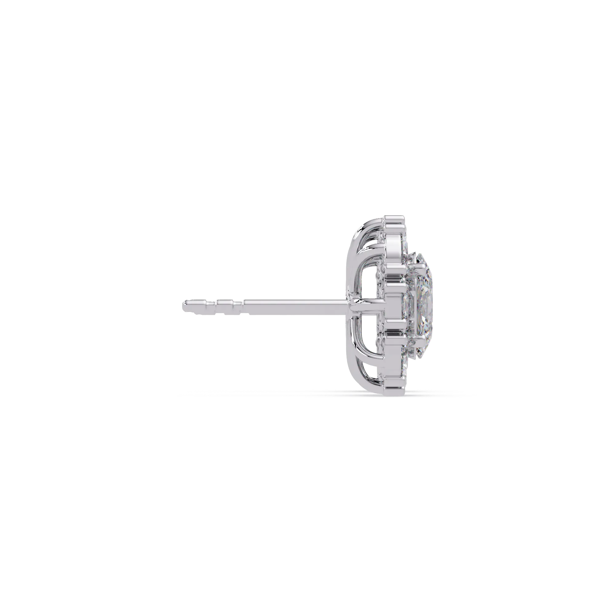 IGI Certified- 1.75 Ct Lab Grown Diamond (VS/E-F) Oval Halo Earrings