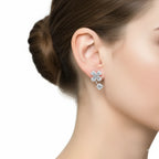 IGI Certified- 1.60 Ct Lab Grown Diamond (VS/E-F) Clover Earrings