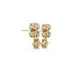 IGI Certified- 1.60 Ct Lab Grown Diamond (VS/E-F) Clover Earrings