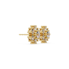 IGI Certified- 3.00 Ct Lab Grown Diamond (VS/E-F) Fleur Round Earrings