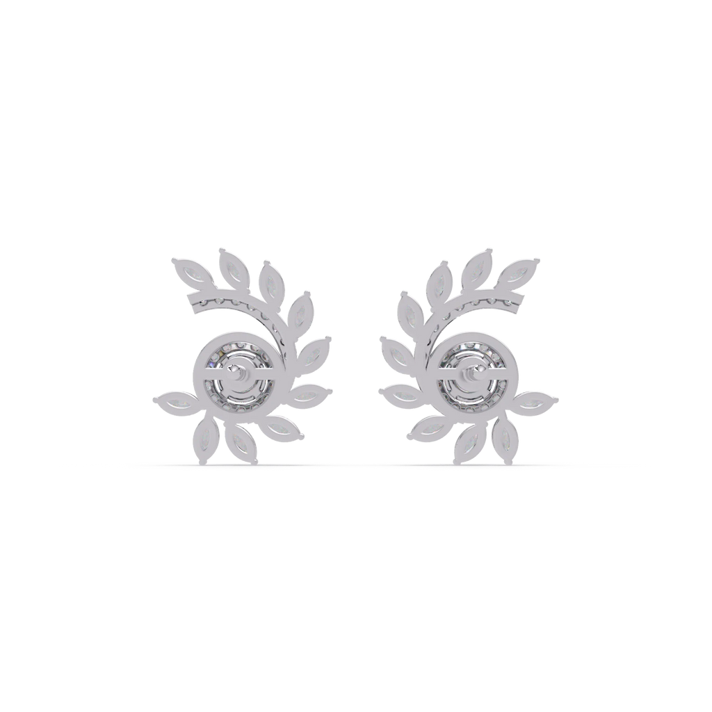 IGI Certified- 2.00 Ct Lab Grown Diamond (VS/E-F) Constellation Swirl Diamond Earring