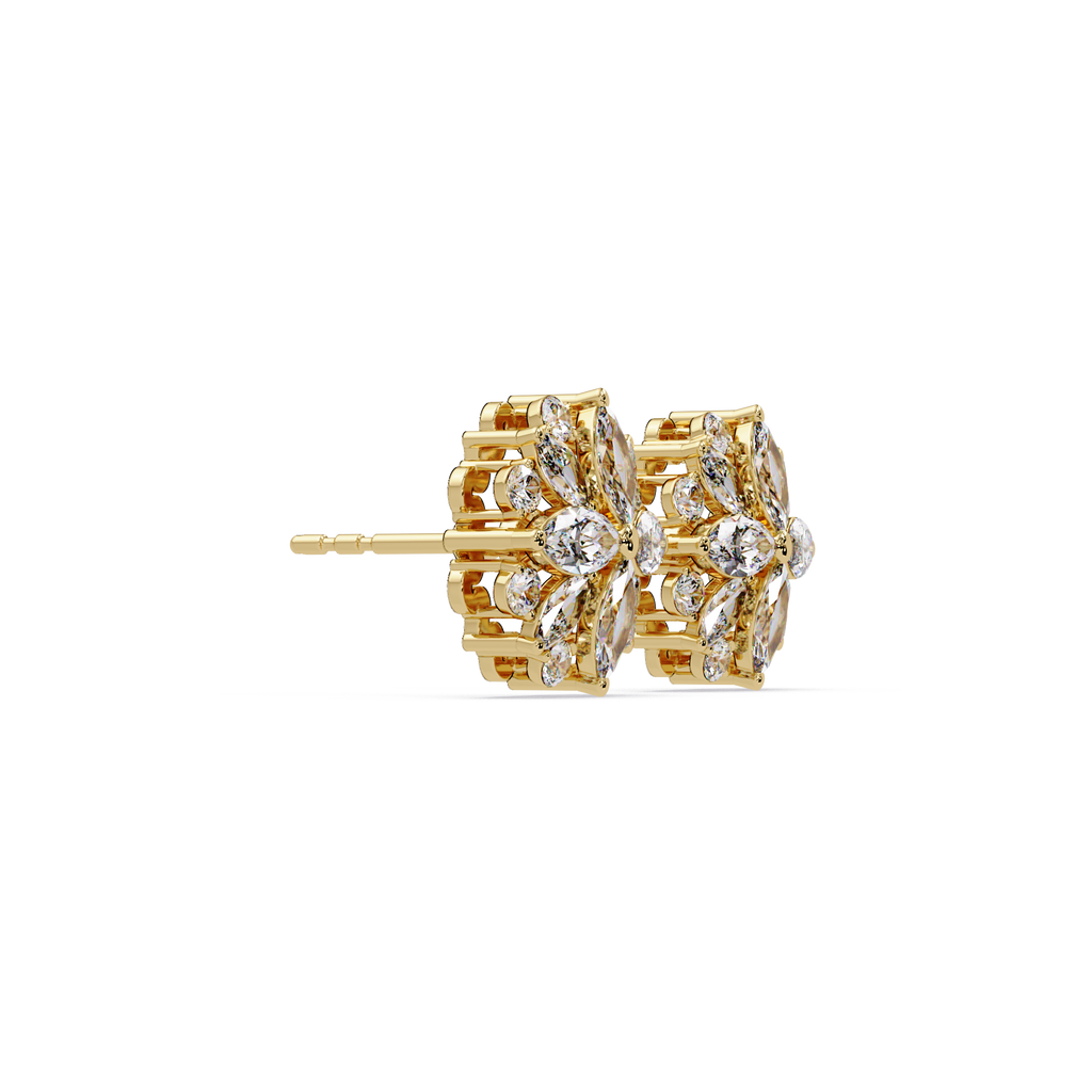 IGI Certified- 1.5 Ct Lab Grown Diamond (VS/E-F) Fire Cracker Earrings