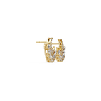 IGI Certified- 2.57 Ct Lab Grown Diamond (VS/E-F) Celestial Half Moon Earrings