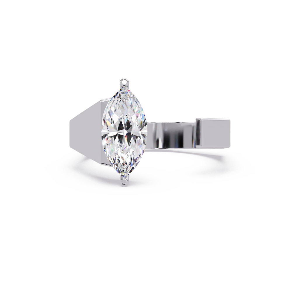 IGI Certified - 1/2 Ct. Lab Grown Diamond (VS/E-F) Modern Marquise Diamond Ring