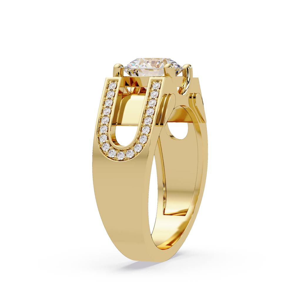 IGI Certified - 1.5 Ct. Lab Grown Diamond (VS/E-F) Split-Shank Diamond Ring