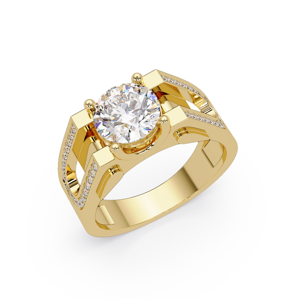 IGI Certified - 1.5 Ct. Lab Grown Diamond (VS/E-F) Split-Shank Diamond Ring