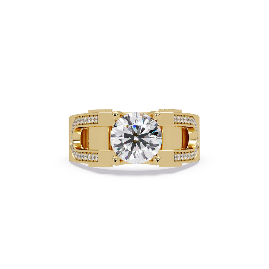 IGI Certified - 1.5 Ct. Lab Grown Diamond (VS/E-F) Split-Shank Diamond Ring