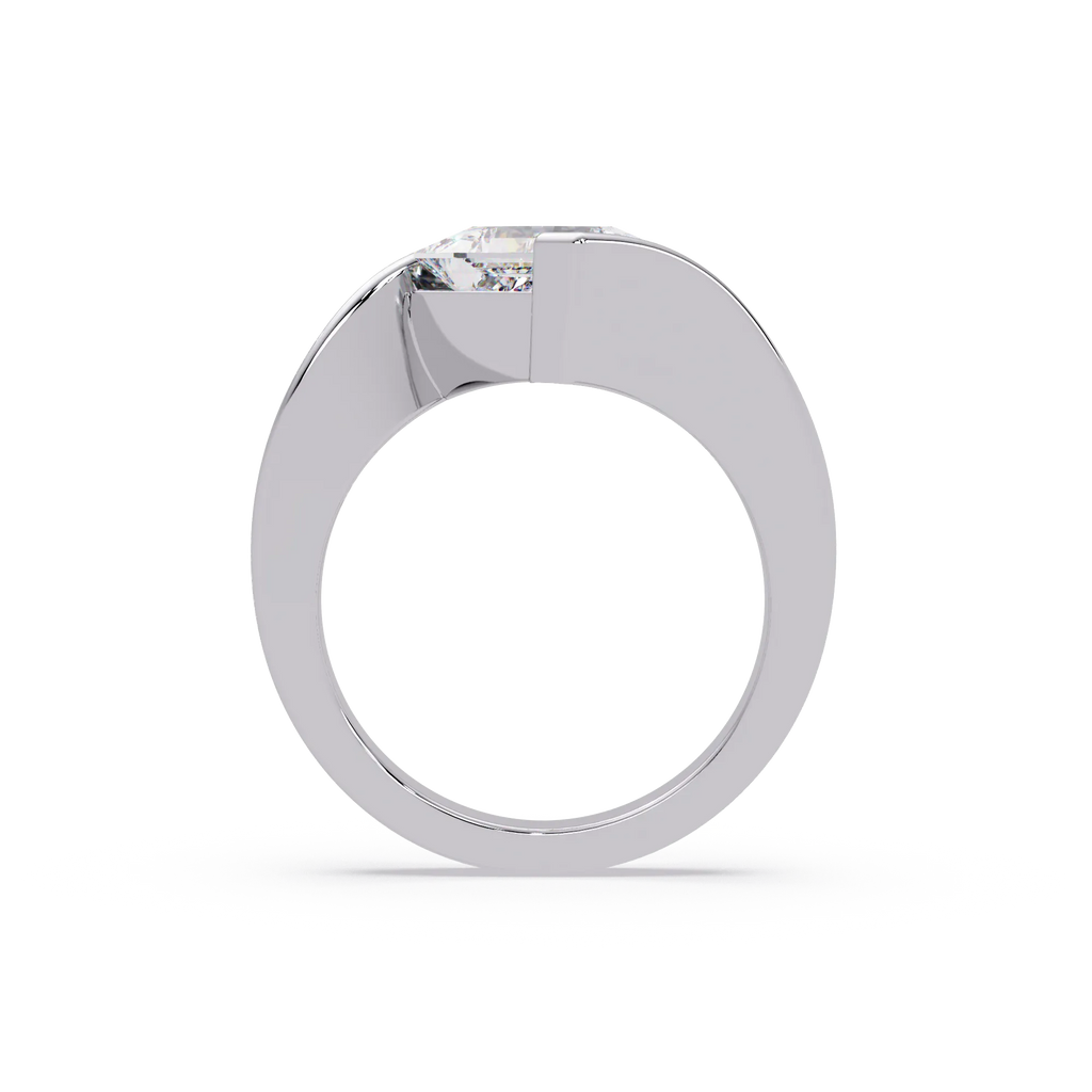 IGI Certified - 2 Ct. Lab Grown Diamond (VS/E-F) Elegant Princess Cut Diamond Ring