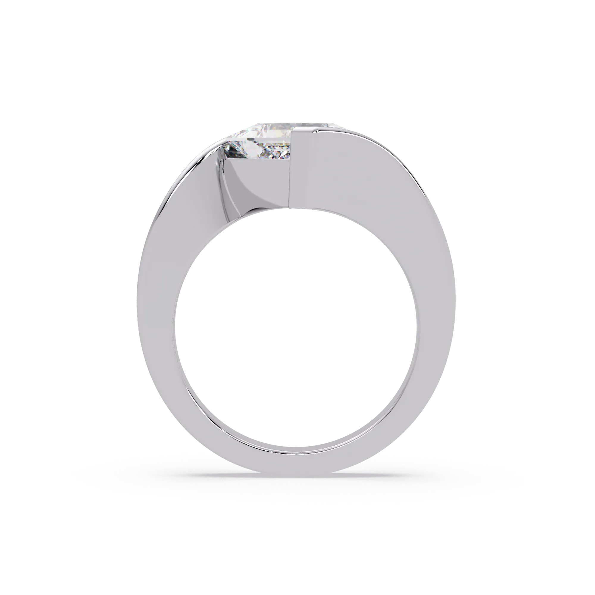 IGI Certified - 2 Ct. Lab Grown Diamond (VS/E-F) Elegant Princess Cut Diamond Ring