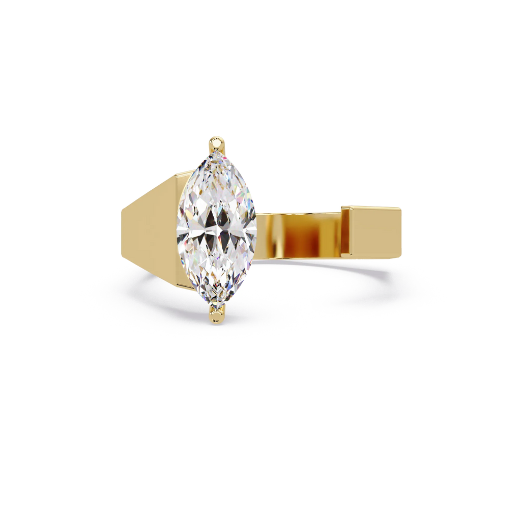 IGI Certified - 1/2 Ct. Lab Grown Diamond (VS/E-F) Modern Marquise Diamond Ring