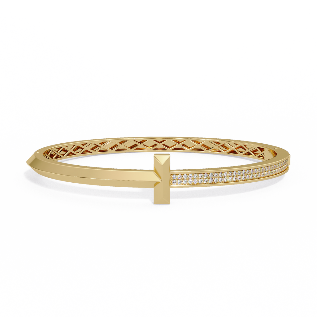 IGI Certified - 1/2 Ct. Lab Grown Diamond (VS/E-F) The "T" Motif Bracelet