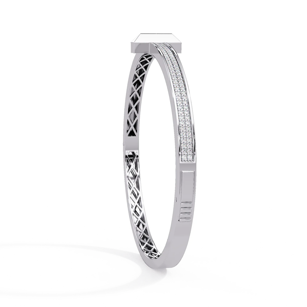 IGI Certified - 1/2 Ct. Lab Grown Diamond (VS/E-F) The "T" Motif Bracelet