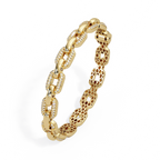 IGI Certified -2.5 Ct. Lab Grown Diamond (VS/E-F) Golden Honeycomb Chain Bracelet