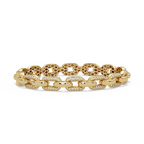IGI Certified -2.5 Ct. Lab Grown Diamond (VS/E-F) Golden Honeycomb Chain Bracelet