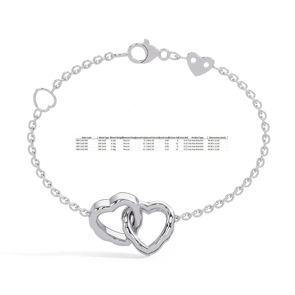 IGI Certified - 1/2 Ct. Lab Grown Diamond (VS/E-F) Devotion’s Knot Bracelet