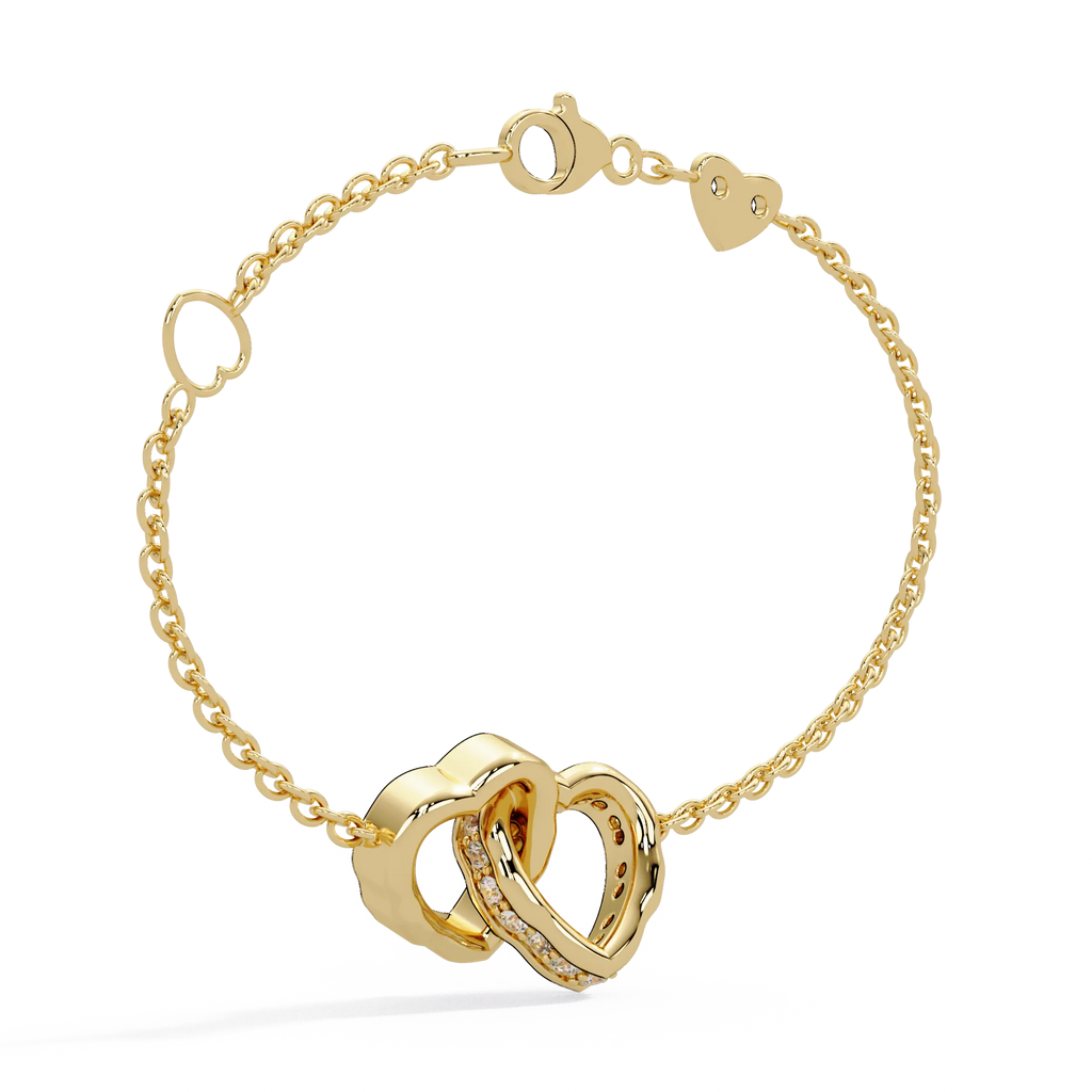 IGI Certified - 1/2 Ct. Lab Grown Diamond (VS/E-F) Devotion’s Knot Bracelet