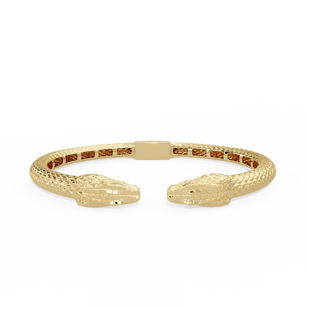 IGI Certified - 1/2 Ct. Lab Grown Diamond (VS/E-F) The Monarch Cobra Cuff Bracelet