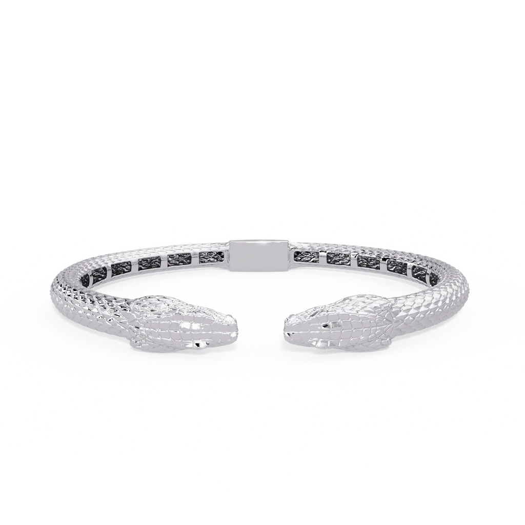 IGI Certified - 1/2 Ct. Lab Grown Diamond (VS/E-F) The Monarch Cobra Cuff Bracelet