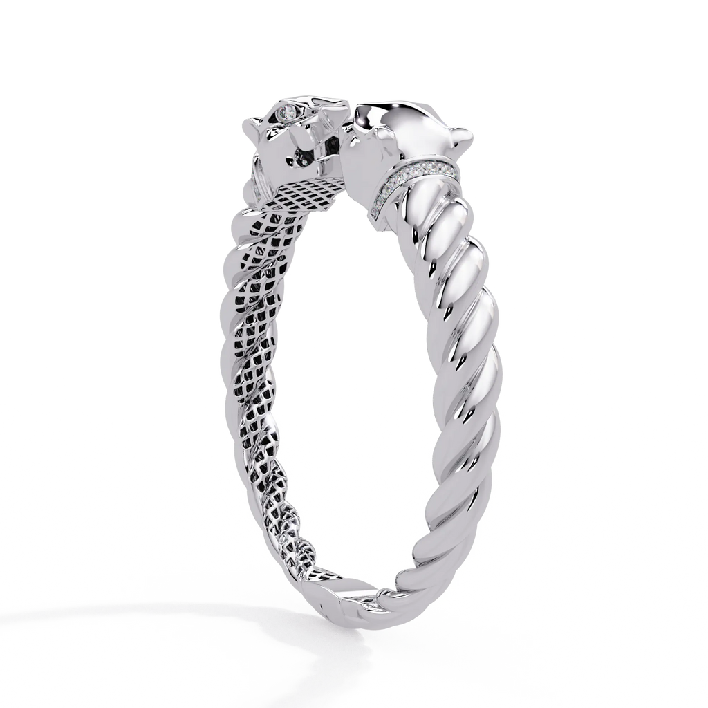 IGI Certified -1/2 Ct. Lab Grown Diamond (VS/E-F) The Panther Head Bracelet