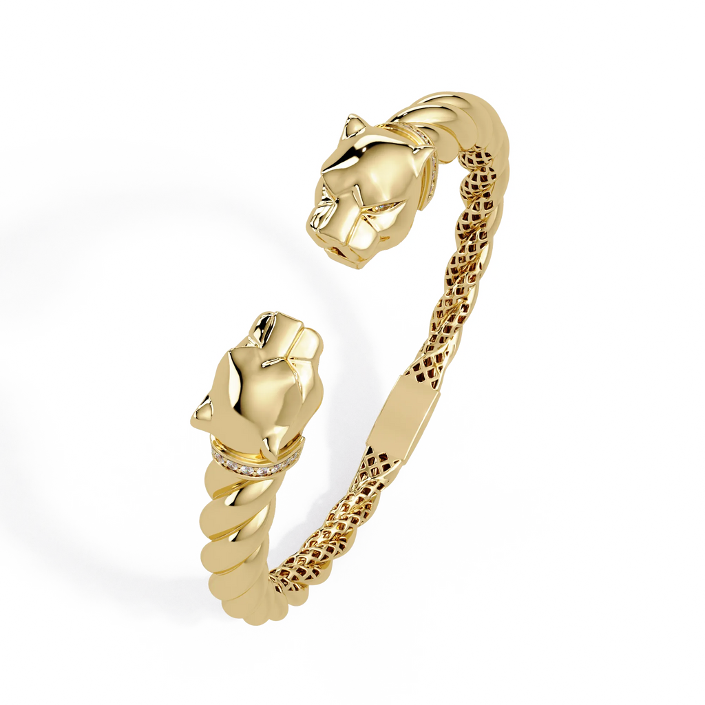 IGI Certified -1/2 Ct. Lab Grown Diamond (VS/E-F) The Panther Head Bracelet