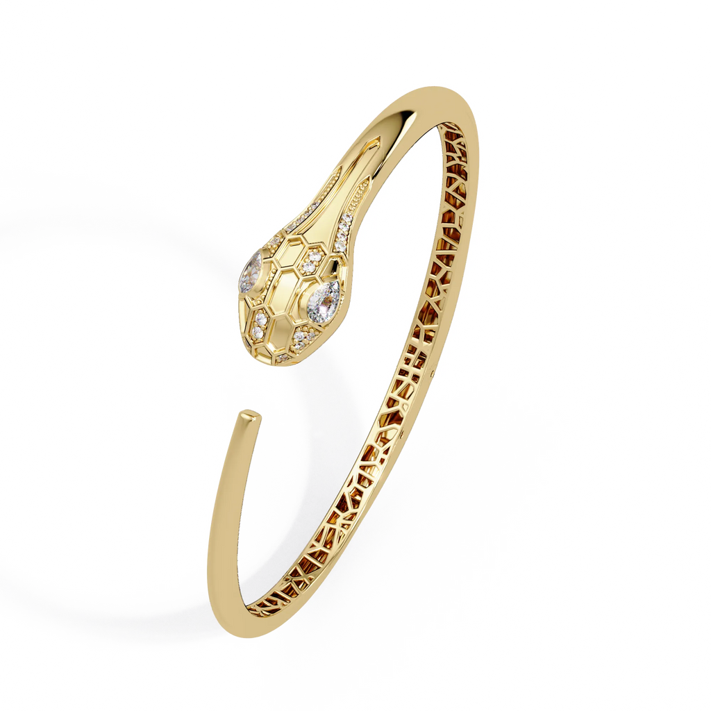 IGI Certified - 1/2 Ct. Lab Grown Diamond (VS/E-F) The Aurelian Serpent Bracelet