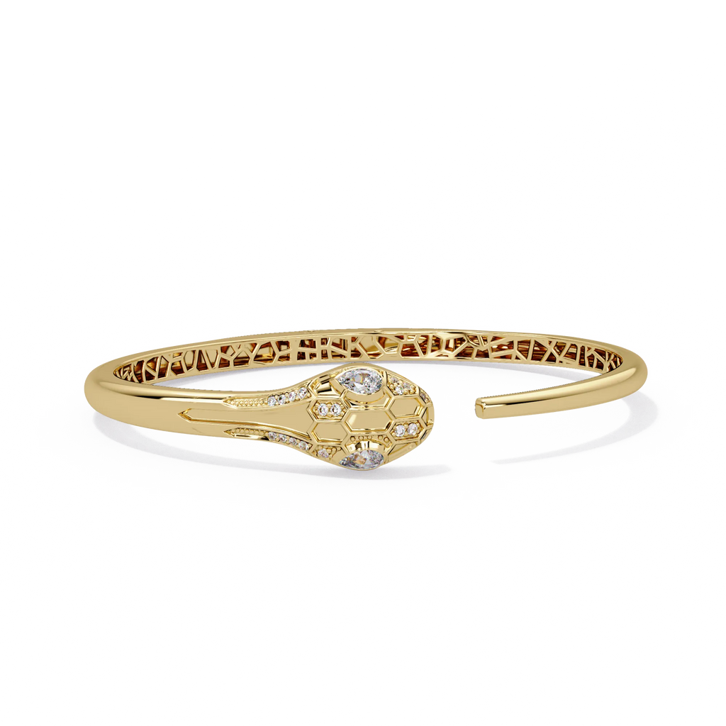 IGI Certified - 1/2 Ct. Lab Grown Diamond (VS/E-F) The Aurelian Serpent Bracelet