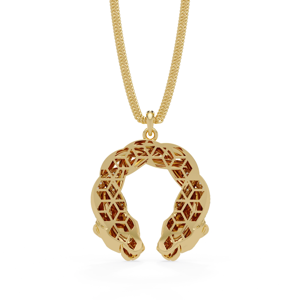 IGI Certified - 0.32 Ct. Lab Grown Diamond (VS/E-F) Twin-Leopard Twist Pendant