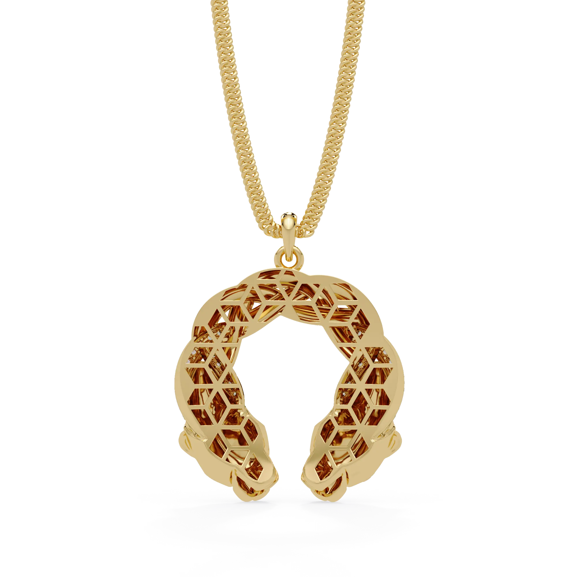 IGI Certified - 0.32 Ct. Lab Grown Diamond (VS/E-F) Twin-Leopard Twist Pendant