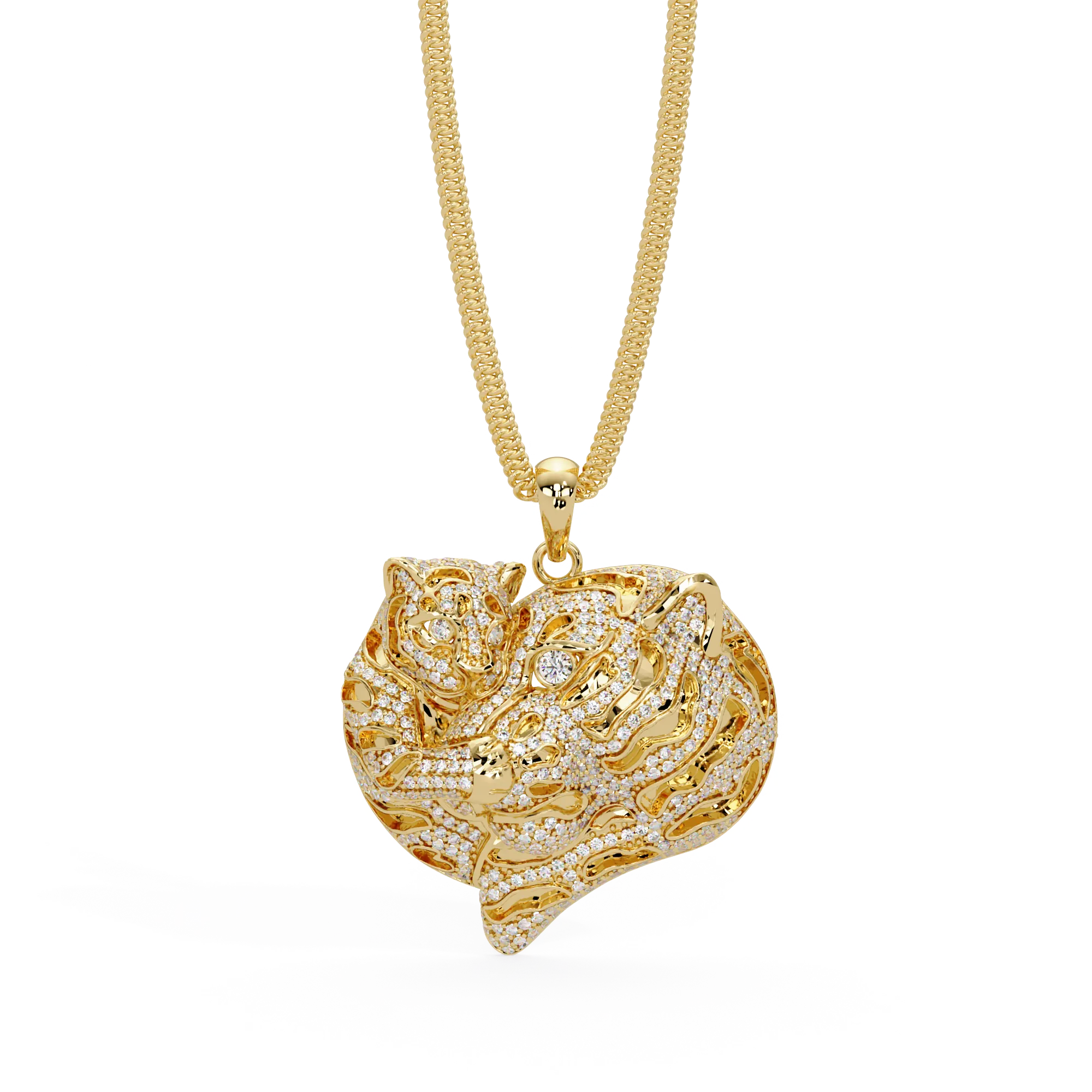 IGI Certified - 3.27 Ct. Lab Grown Diamond (VS/E-F) Wild at Heart Pendant