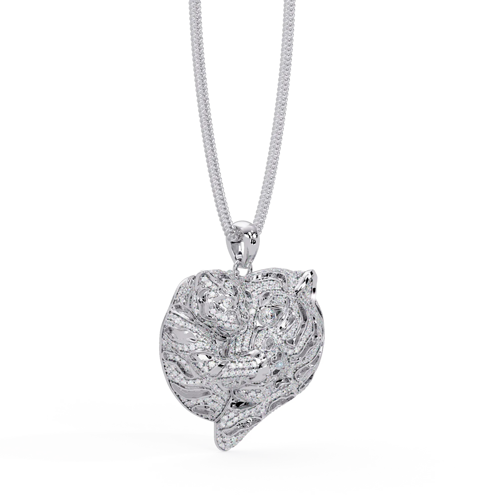 IGI Certified - 3.27 Ct. Lab Grown Diamond (VS/E-F) Wild at Heart Pendant