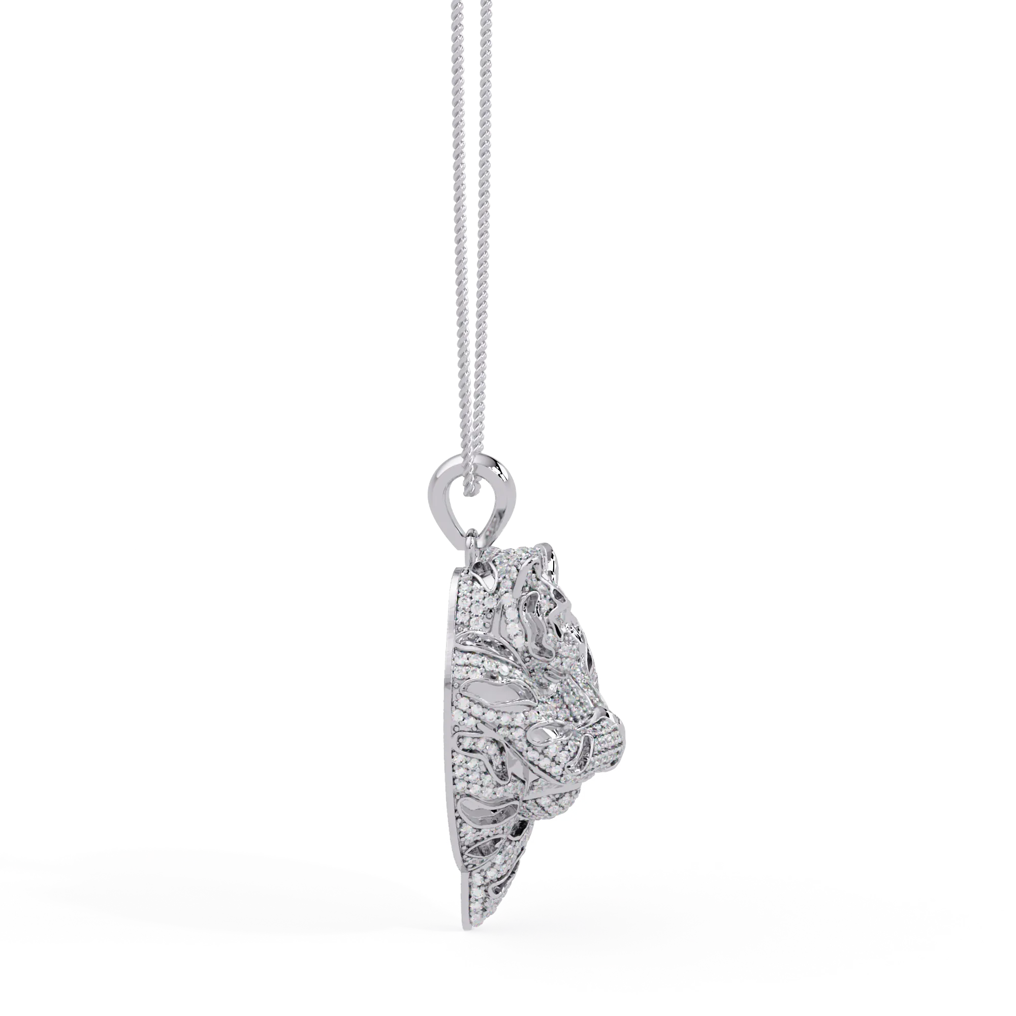 IGI Certified - 3.27 Ct. Lab Grown Diamond (VS/E-F) Wild at Heart Pendant