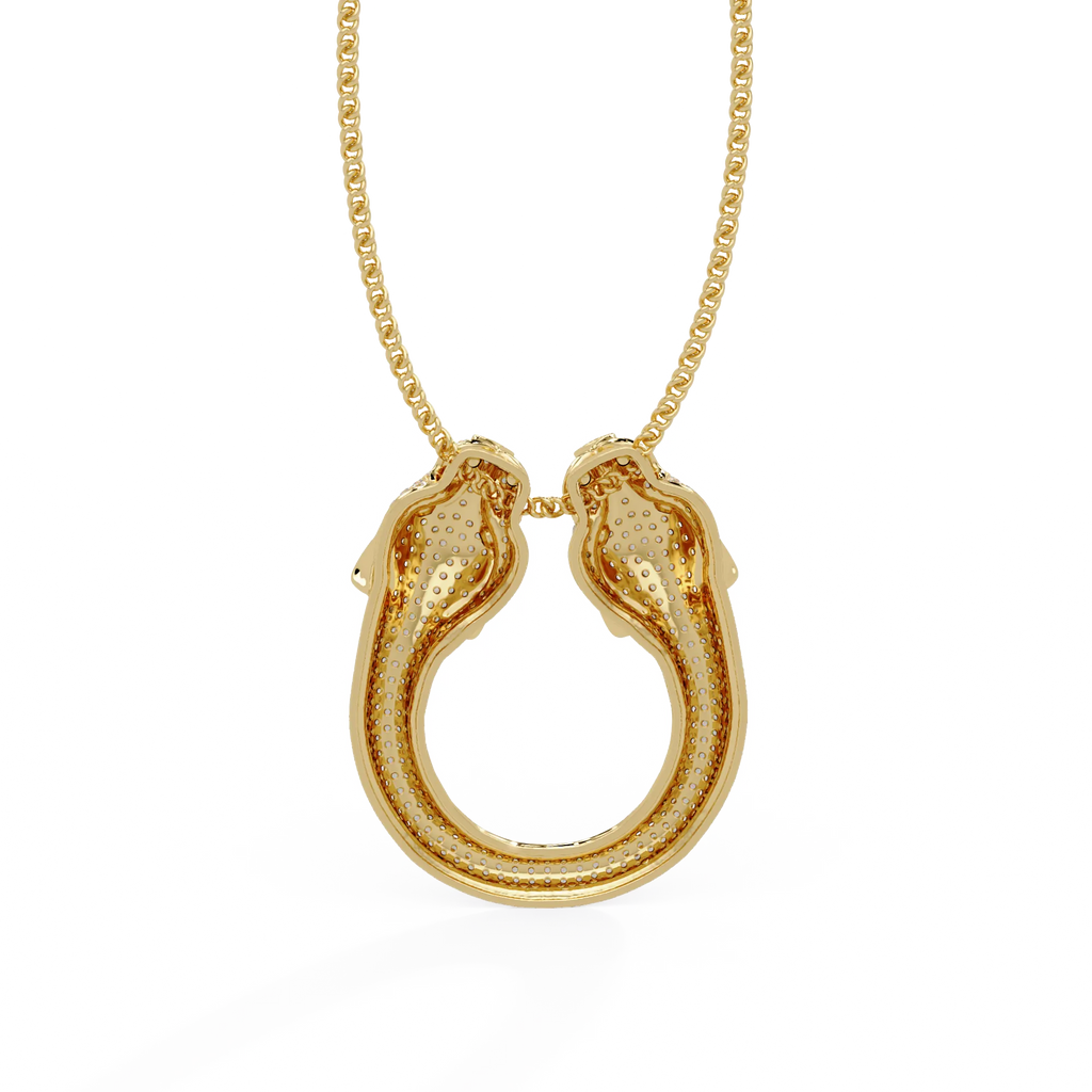 IGI Certified - .911 Ct. Lab Grown Diamond (VS/E-F) The Midnight Panther Pendant