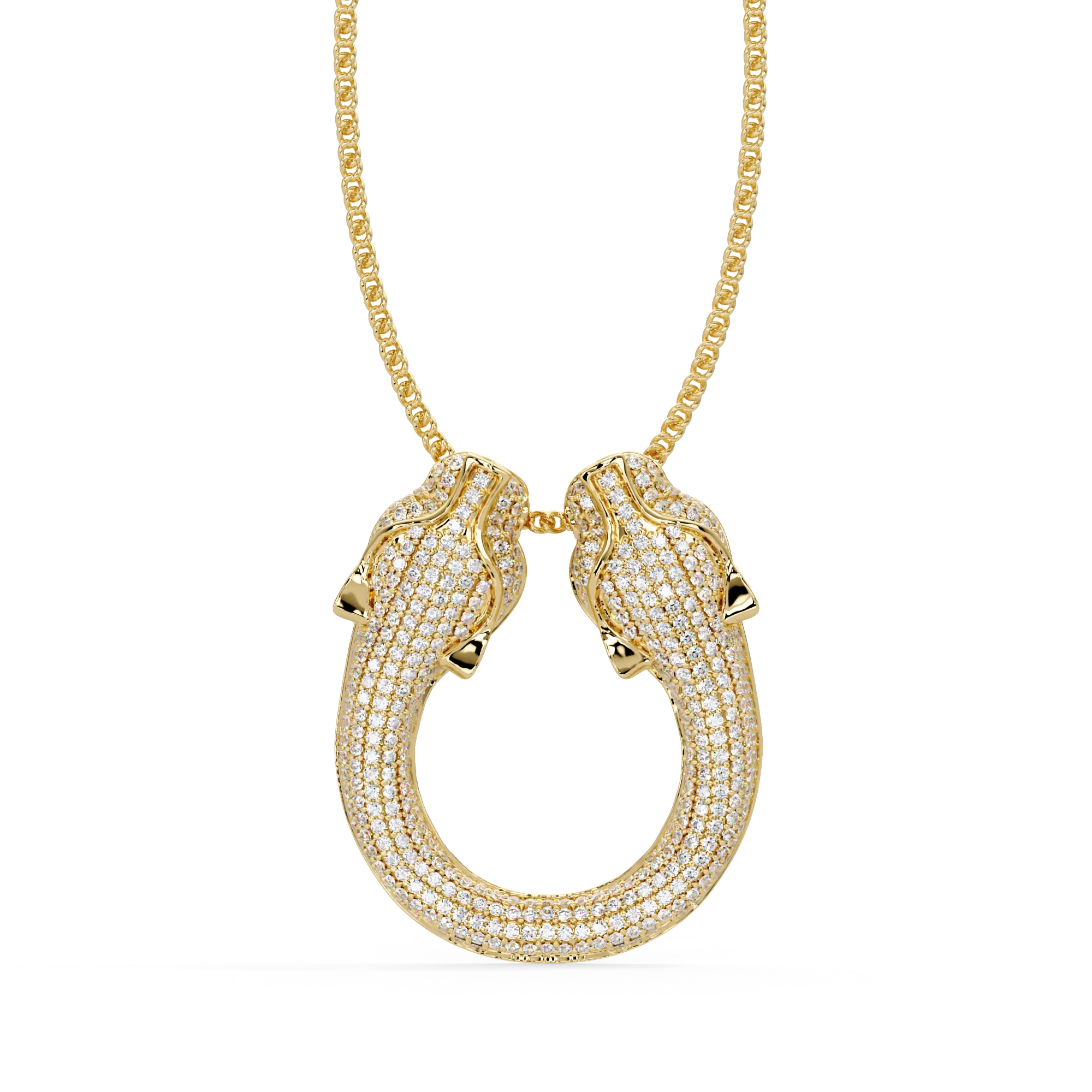 IGI Certified - .911 Ct. Lab Grown Diamond (VS/E-F) The Midnight Panther Pendant