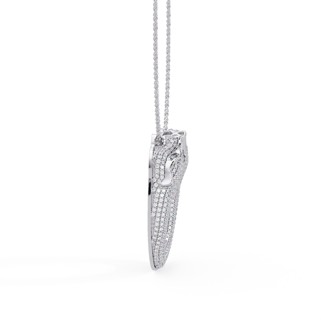 IGI Certified - .911 Ct. Lab Grown Diamond (VS/E-F) The Midnight Panther Pendant
