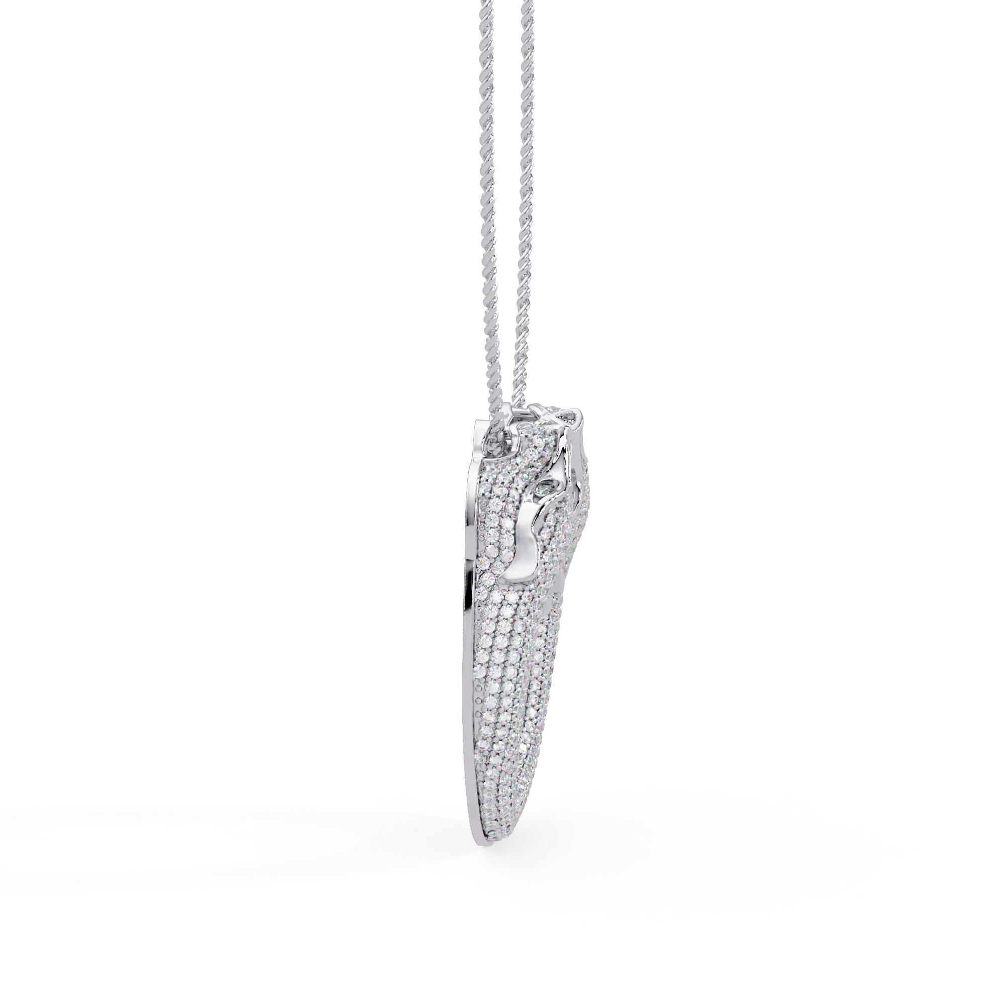 IGI Certified - .911 Ct. Lab Grown Diamond (VS/E-F) The Midnight Panther Pendant