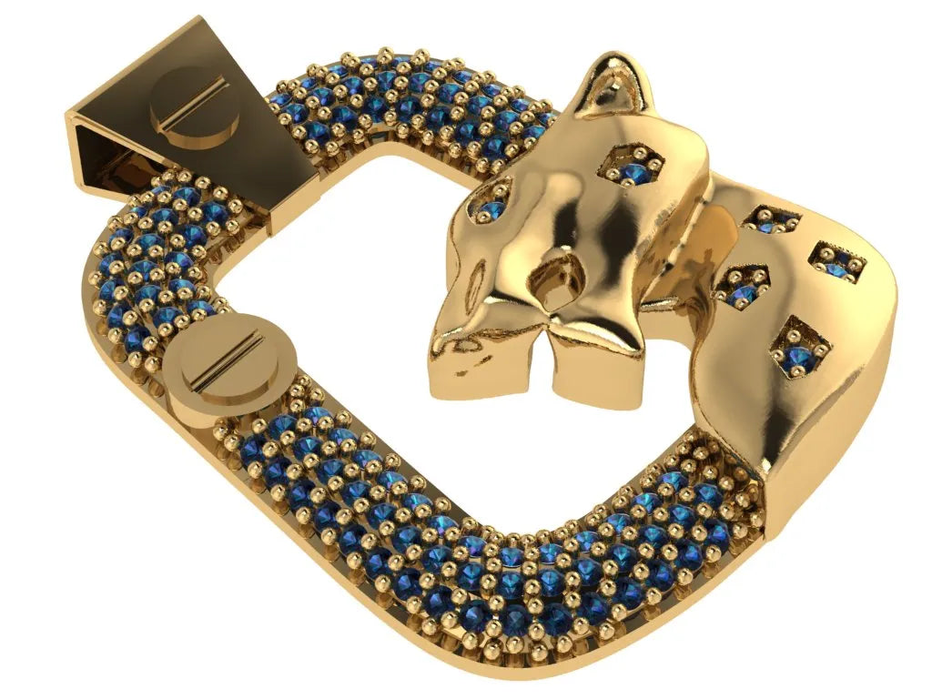 IGI Certified - 0.35 Ct. Lab Grown Diamond (VS/E-F) The "Screw-Top" Panther Frame Pendant