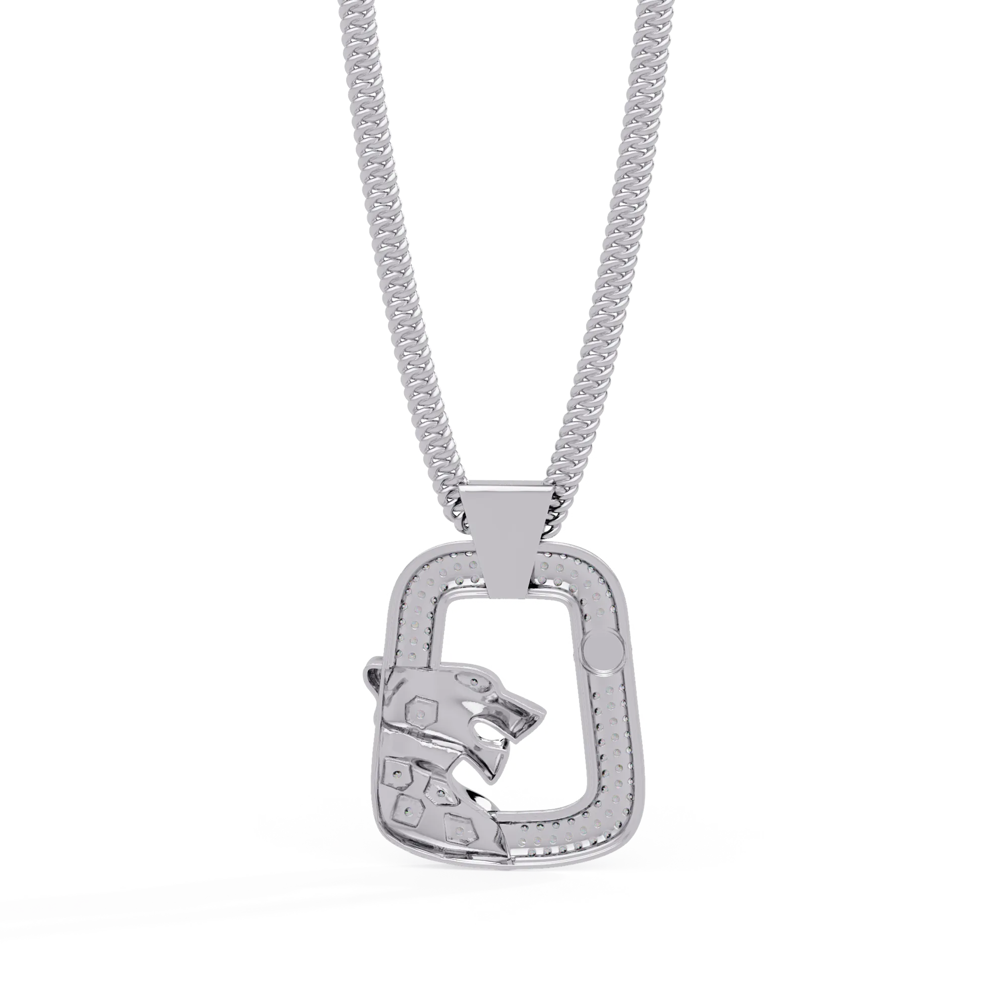 IGI Certified - 0.35 Ct. Lab Grown Diamond (VS/E-F) The "Screw-Top" Panther Frame Pendant