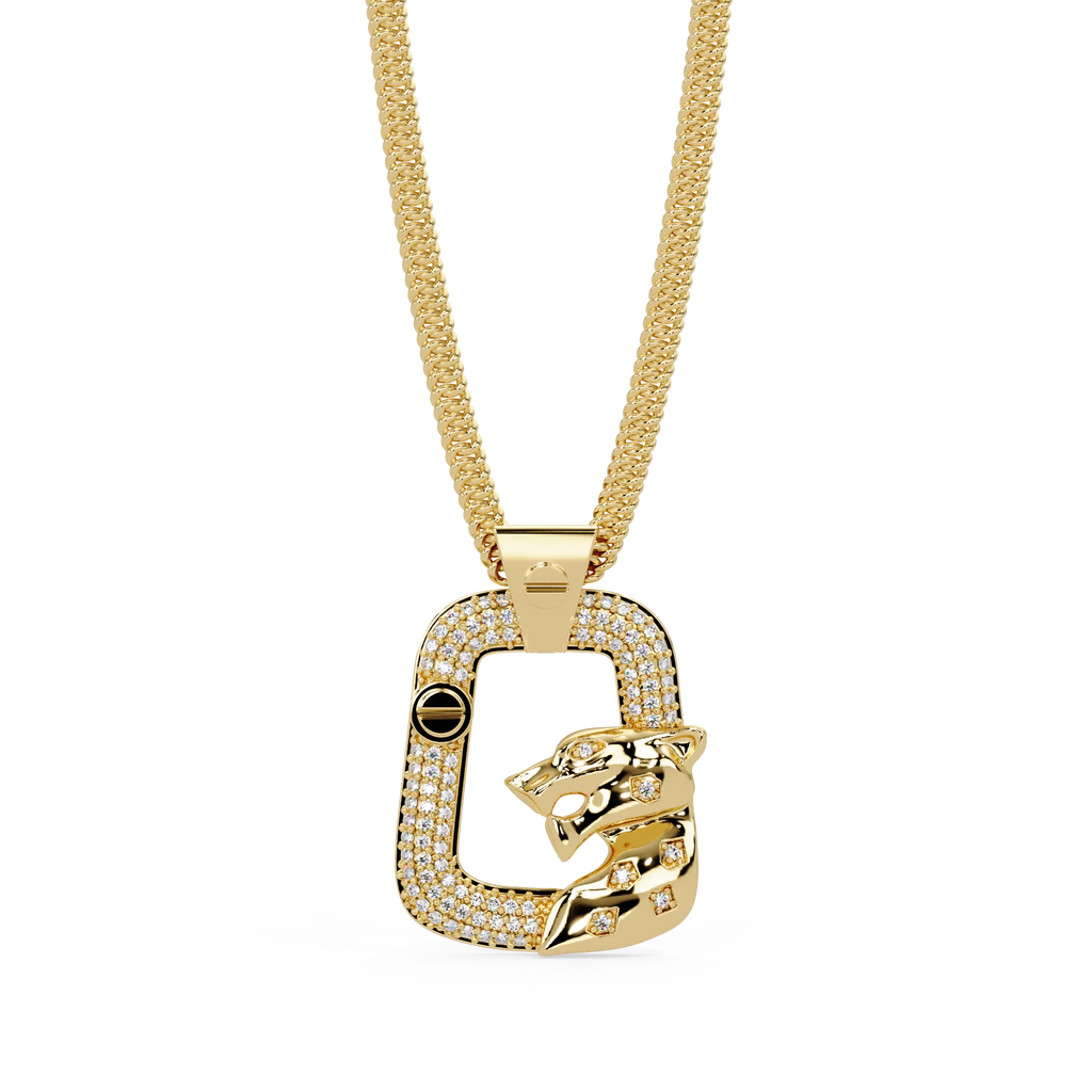 IGI Certified - 0.35 Ct. Lab Grown Diamond (VS/E-F) The "Screw-Top" Panther Frame Pendant
