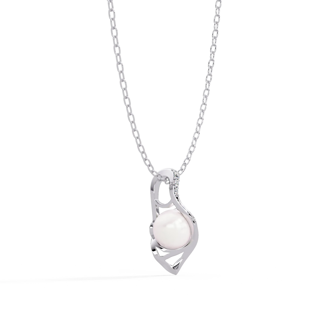 IGI Certified - 0.02 Ct. Lab Grown Diamond (VS/E-F) Infinity Love Knot Diamond Pendant