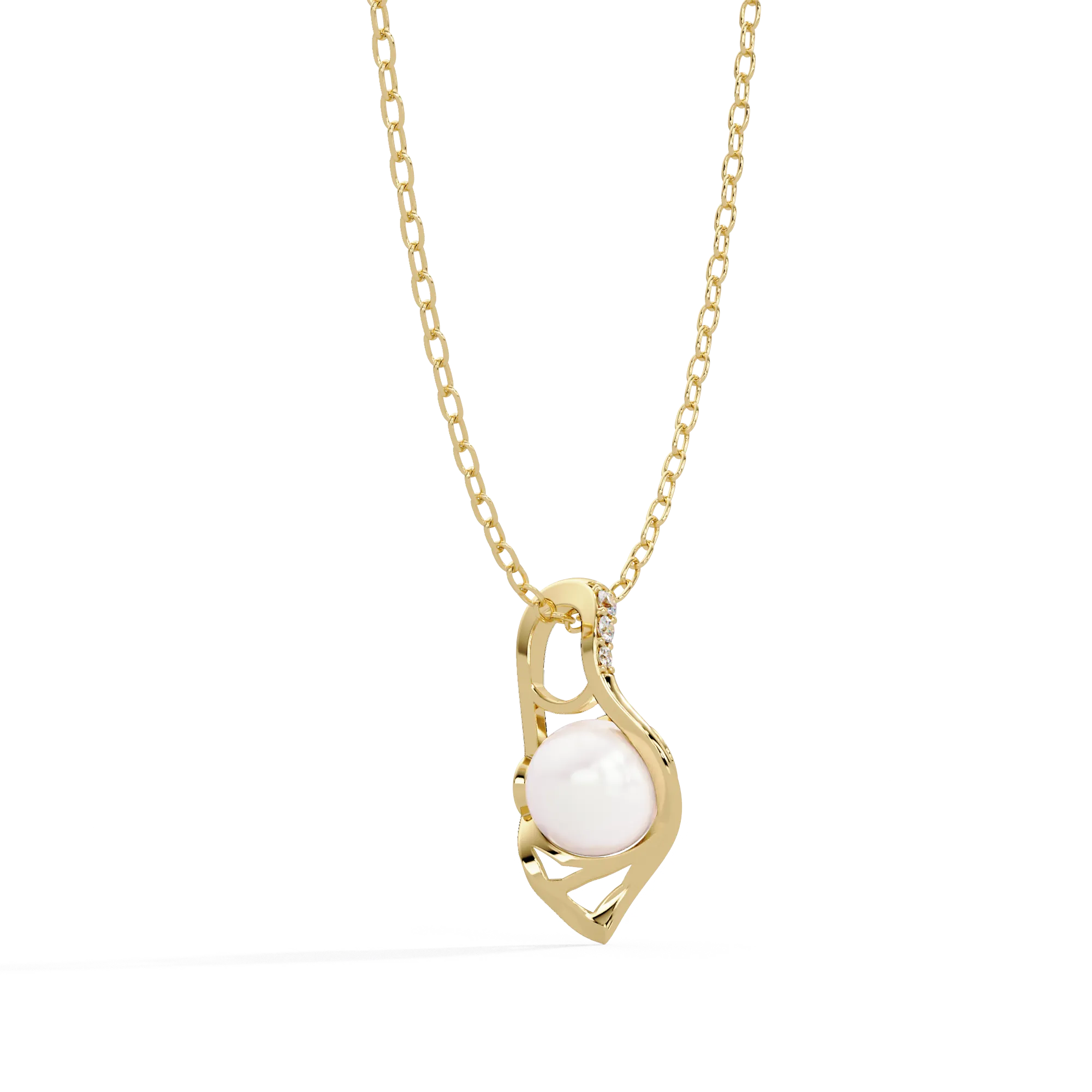 IGI Certified - 0.02 Ct. Lab Grown Diamond (VS/E-F) Infinity Love Knot Diamond Pendant