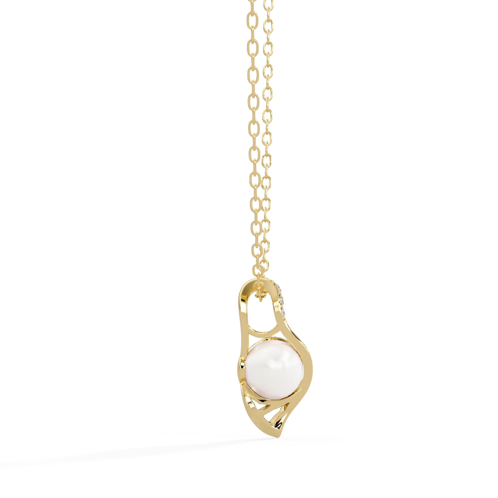 IGI Certified - 0.02 Ct. Lab Grown Diamond (VS/E-F) Infinity Love Knot Diamond Pendant