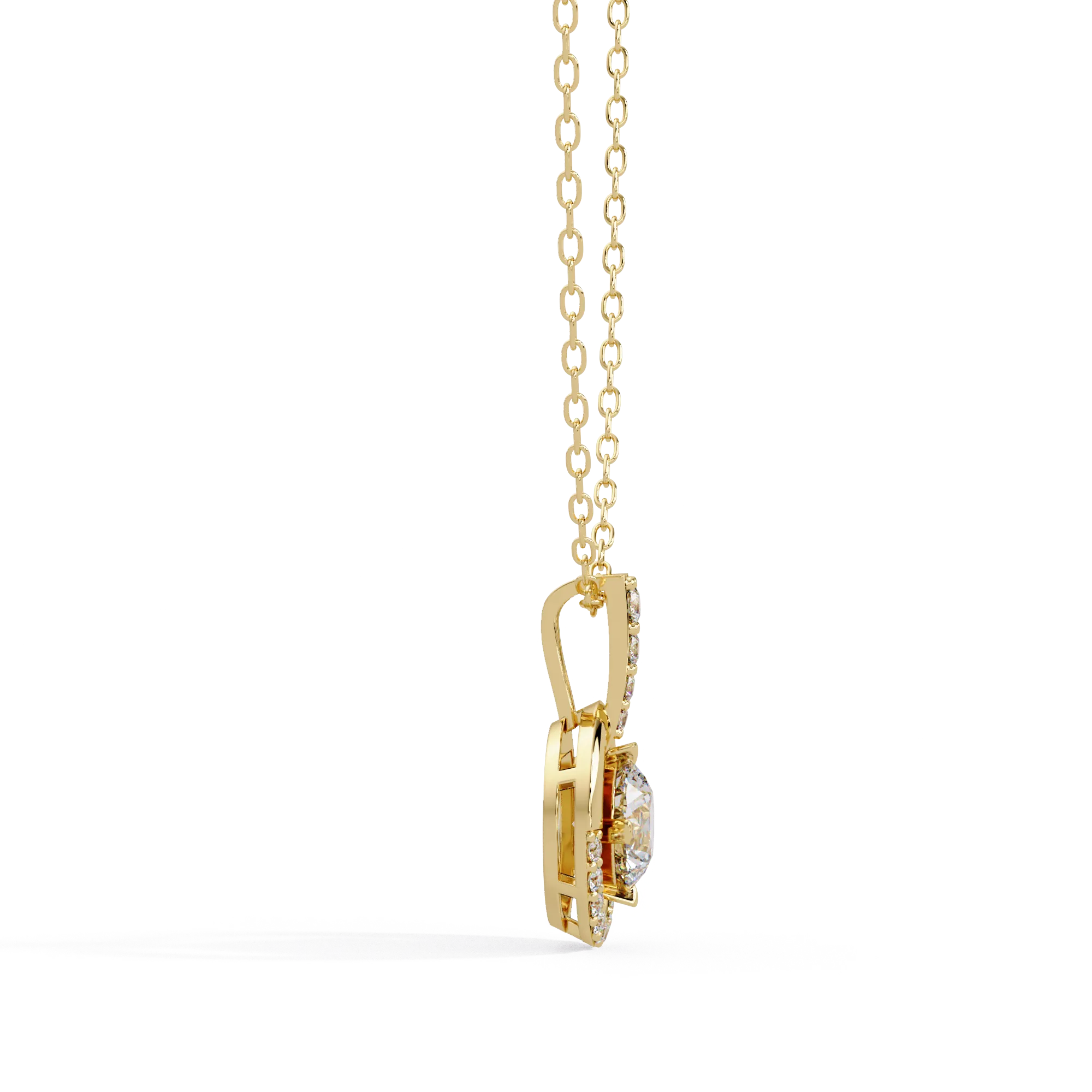 IGI Certified - 0.95 Ct. Lab Grown Diamond (VS/E-F) Graceful Curves Pear Diamond Drop Pendant