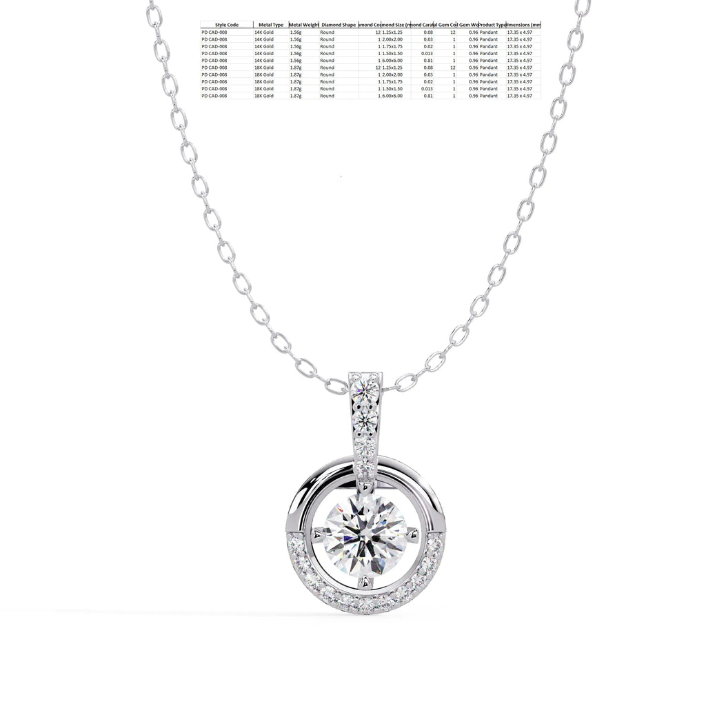 IGI Certified - 0.95 Ct. Lab Grown Diamond (VS/E-F) Graceful Curves Pear Diamond Drop Pendant