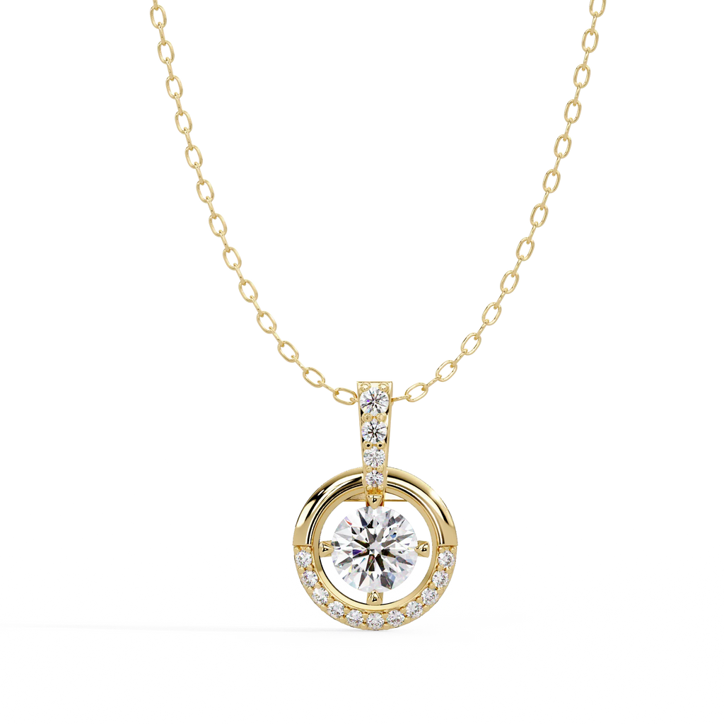 IGI Certified - 0.95 Ct. Lab Grown Diamond (VS/E-F) Graceful Curves Pear Diamond Drop Pendant