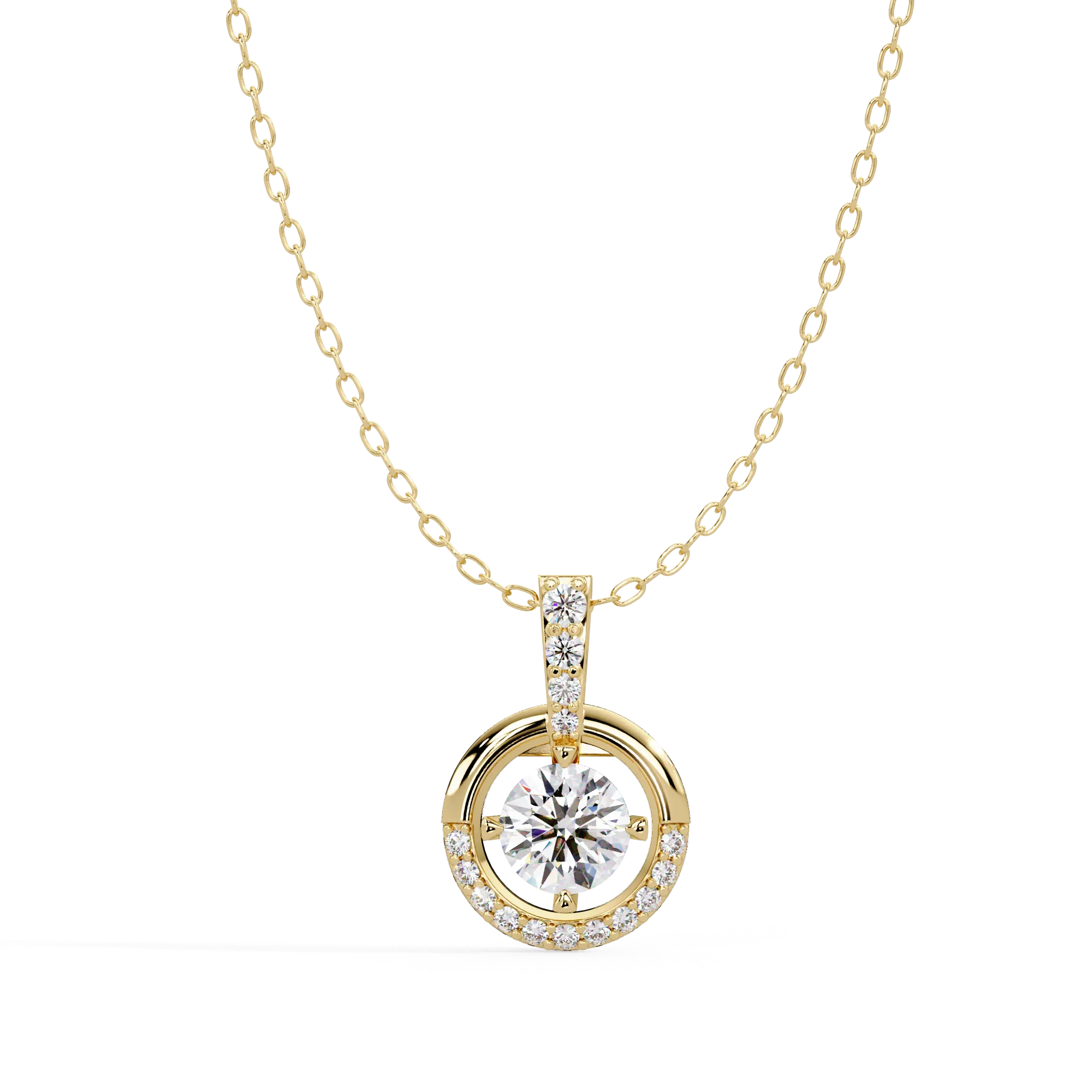 IGI Certified - 0.95 Ct. Lab Grown Diamond (VS/E-F) Graceful Curves Pear Diamond Drop Pendant