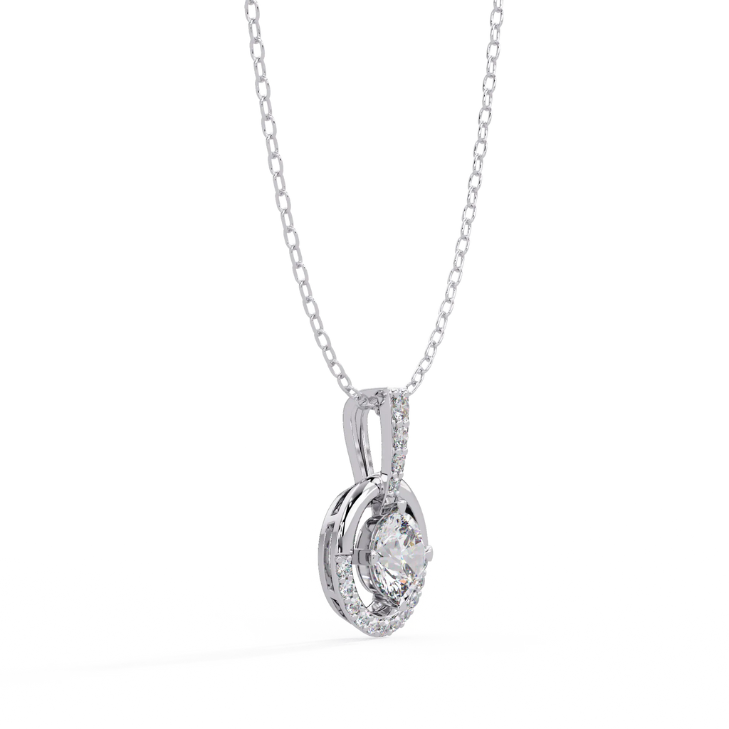 IGI Certified - 0.95 Ct. Lab Grown Diamond (VS/E-F) Graceful Curves Pear Diamond Drop Pendant